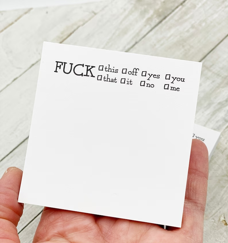 Fresh Outta Fucks Pad and Pen