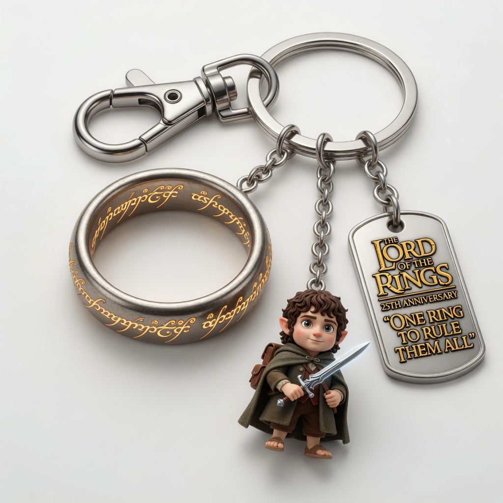 Lord of the Rings 25th Anniversary Commemorative 3-in-1 Collector’s Keychain