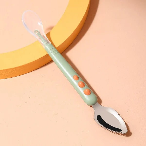 🔥Last Day 50% OFF🔥Baby Double Head Scraping Fruit Spoon