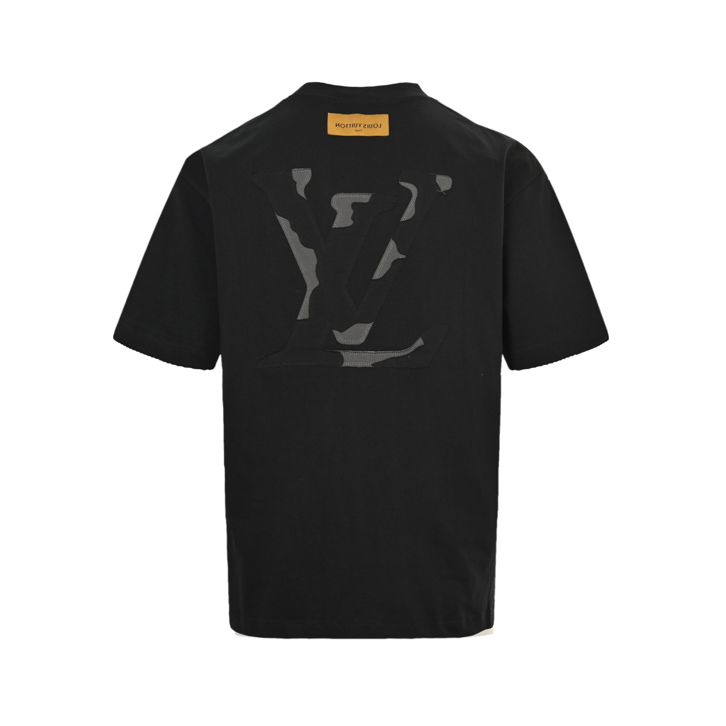 Louis Vuitton 25ss heavy-cut camouflage large logo monogram patch short-sleeved shirt