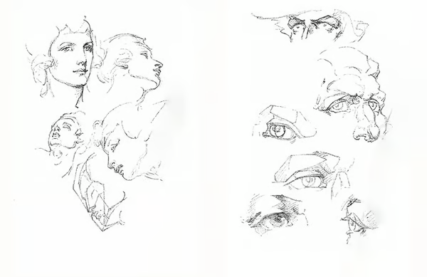 🎨Character Drawing Secrets+Character Drawing: The Dot Method Set | Korean with English(📚HARDCOVER BOOK)