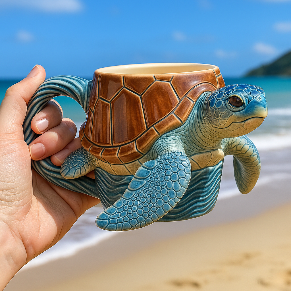 Turtle Mug — Ocean Spirit Series