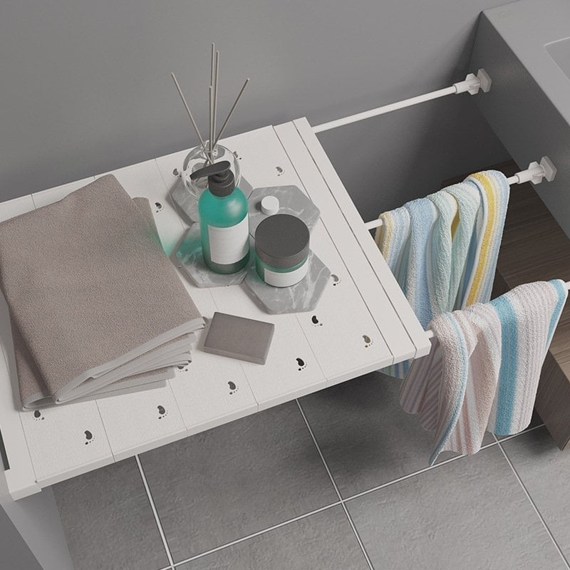 🔥Mother's Day Sale 50%-Expandable Closet Tension Shelf Storage Rack for Wardrobe, Kitchen, Bathroom-Buy 2 Free Shipping