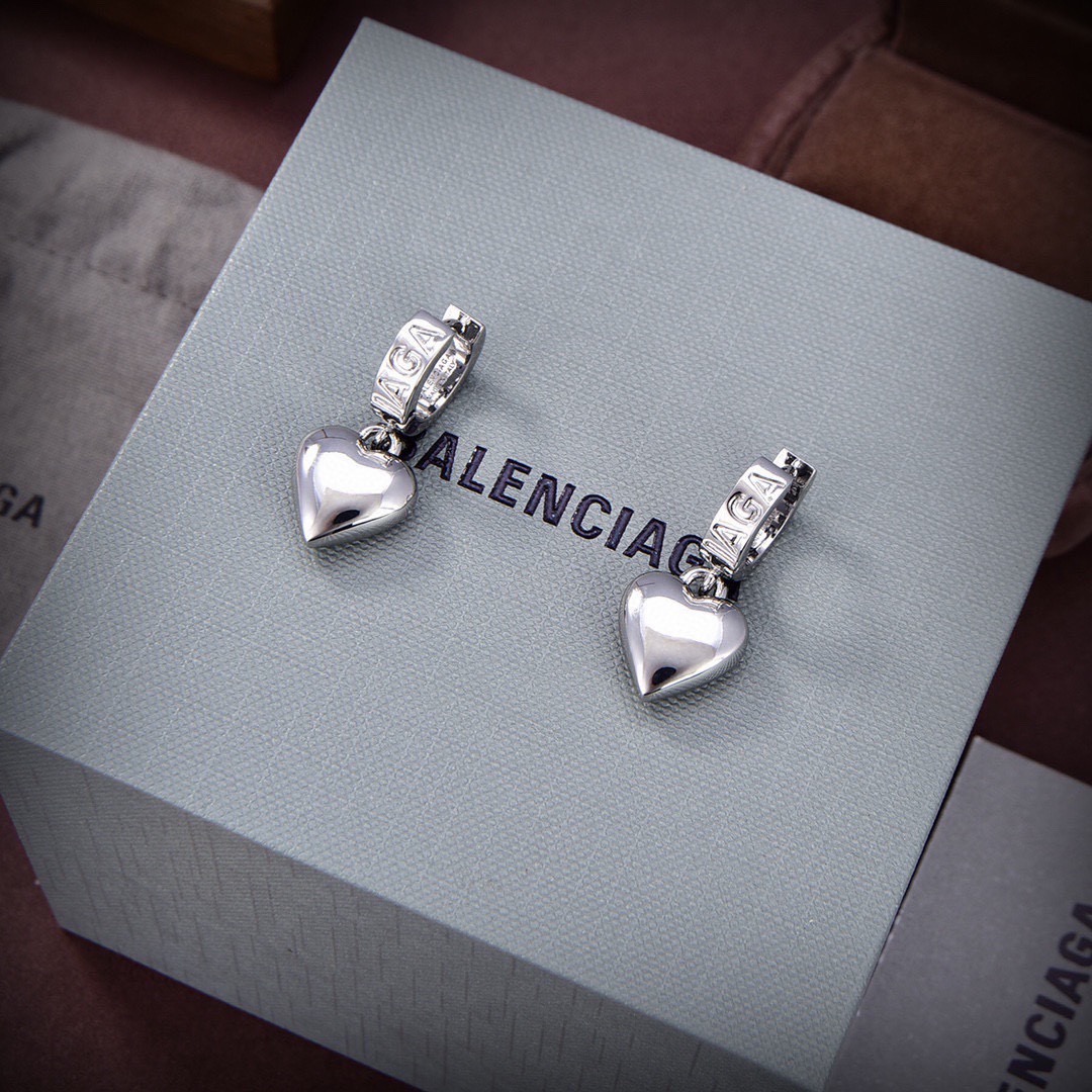 Balenciaga Heart Earrings