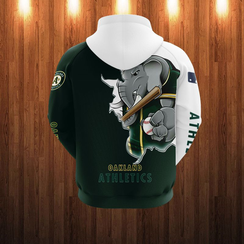 OAKLAND ATHLETICS HOODIES 3D MASCOT DESIGN