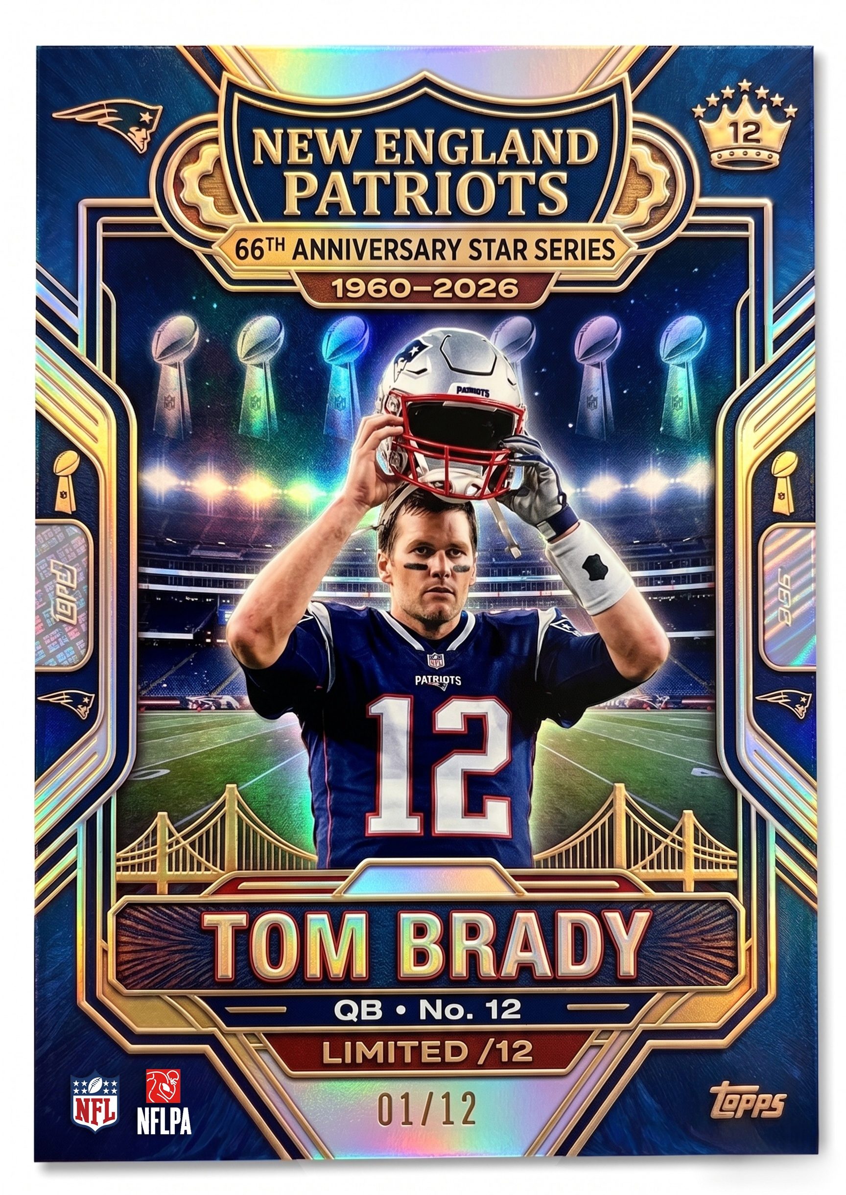 New England Patriots 66th Anniversary Cards 🏈🔥