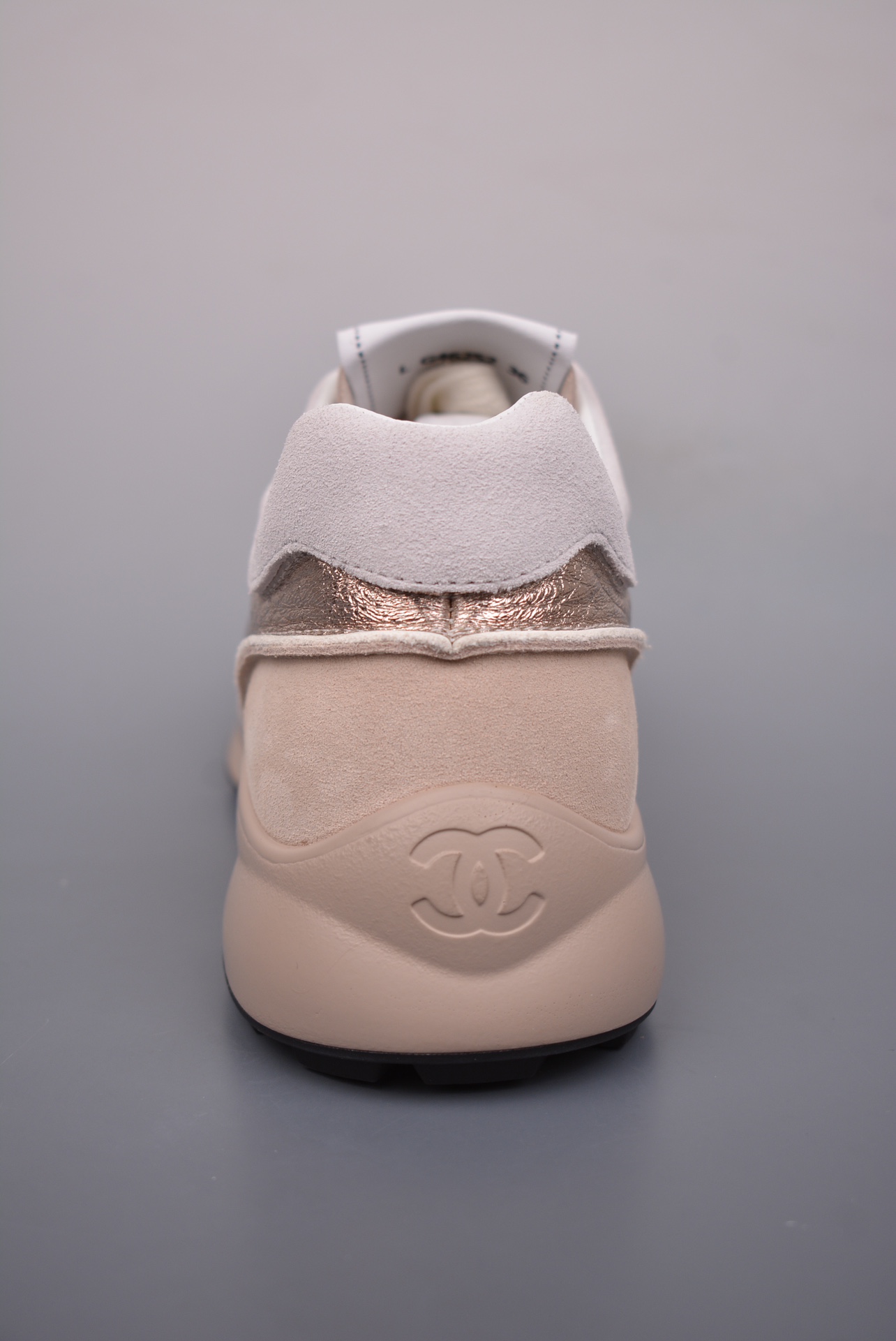 Chanel A25 CC Calfskin Trainers Sneaker Rose Gold