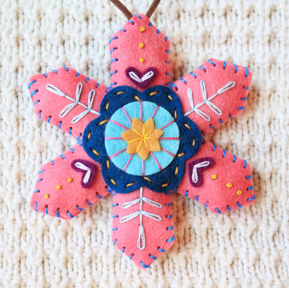 🎄Early Christmas Sale - 50% OFF🔥Christmas Snowflake Felt Ornament/Ornament Kit