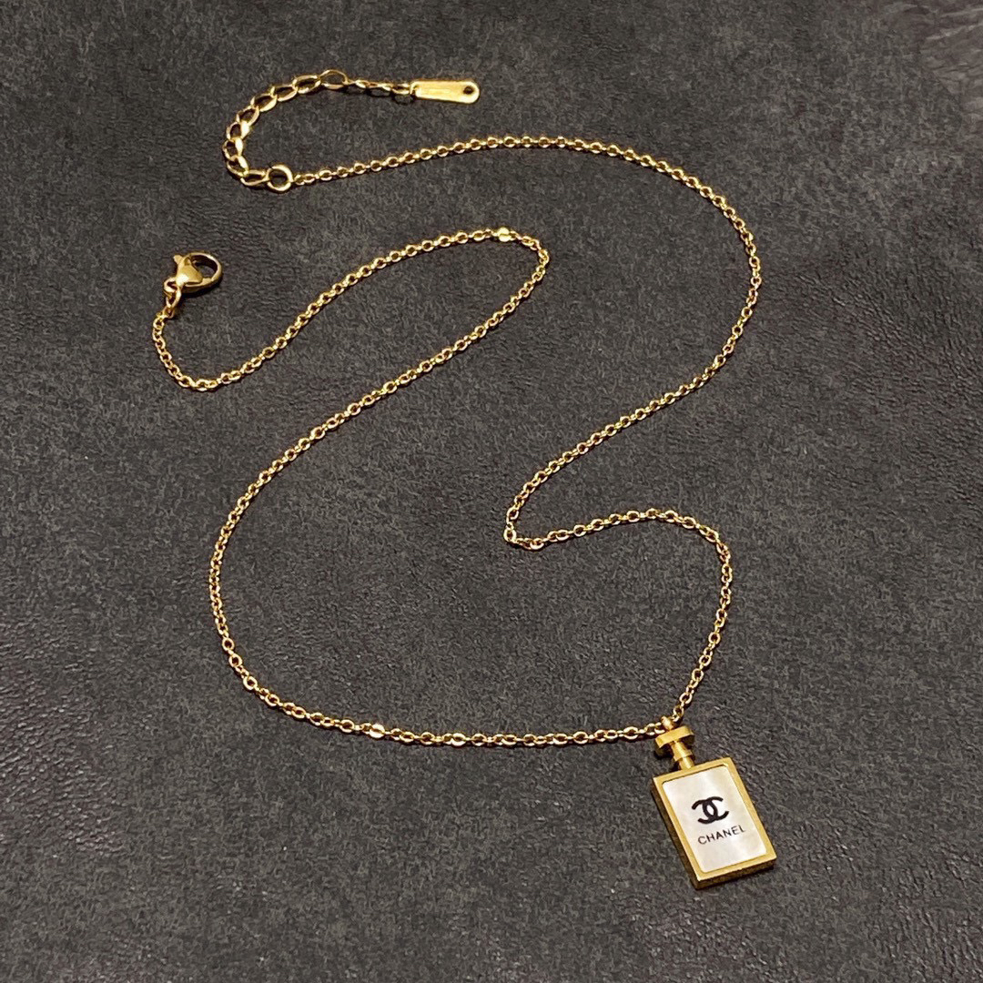 Chanel Perfume Bottle Necklace