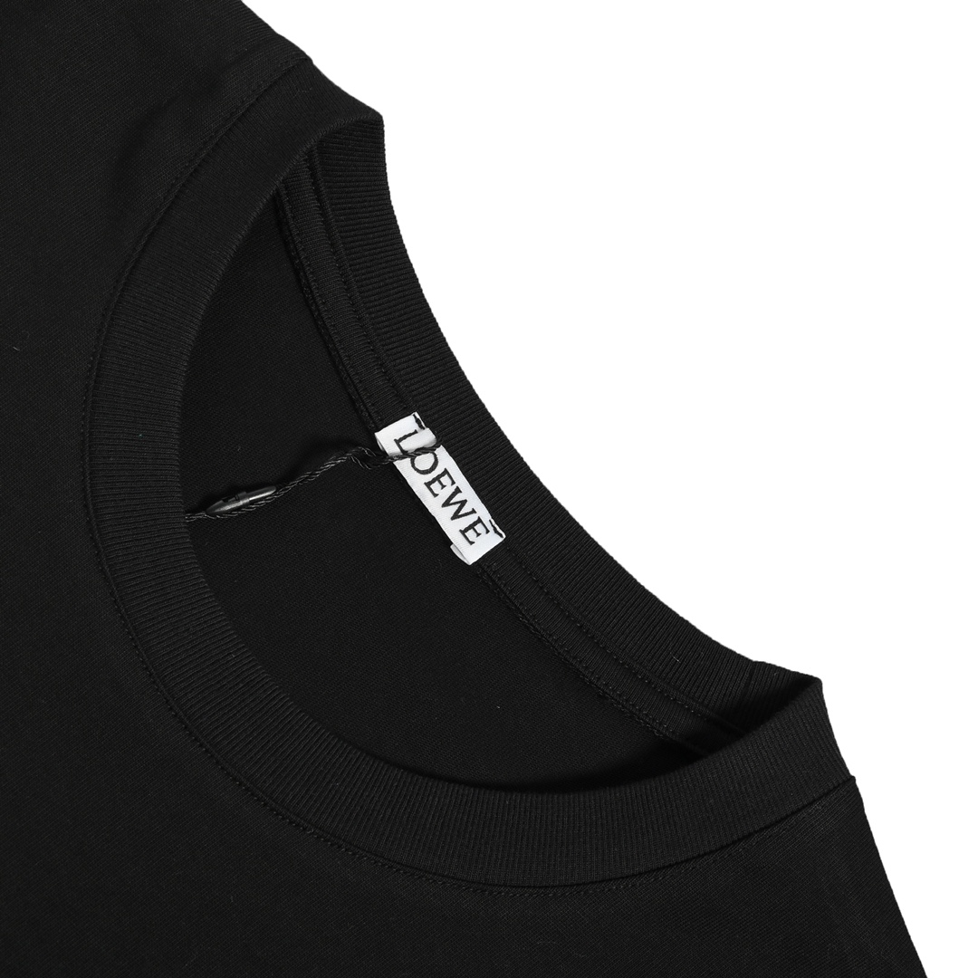 Loewe 22ss embroidered logo short sleeve