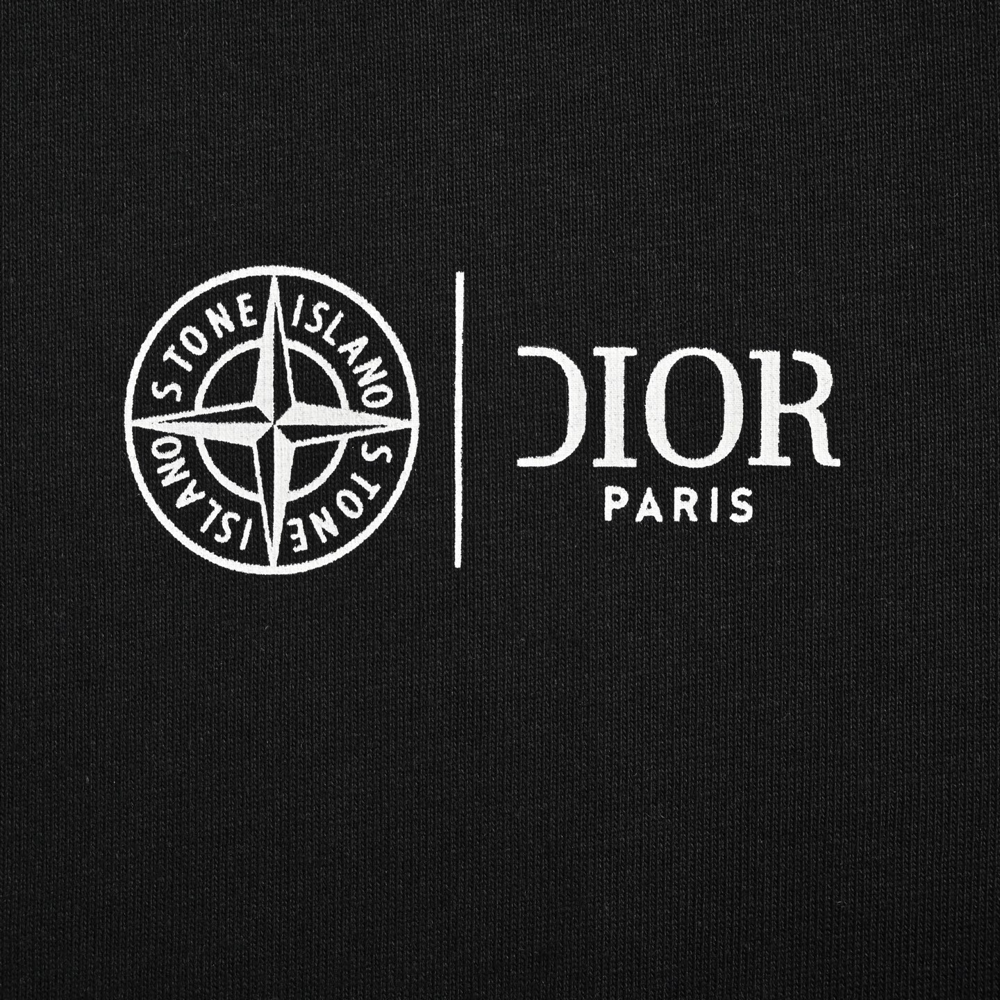 Dior 25ss Stone Island joint front and back crosshair print short sleeves