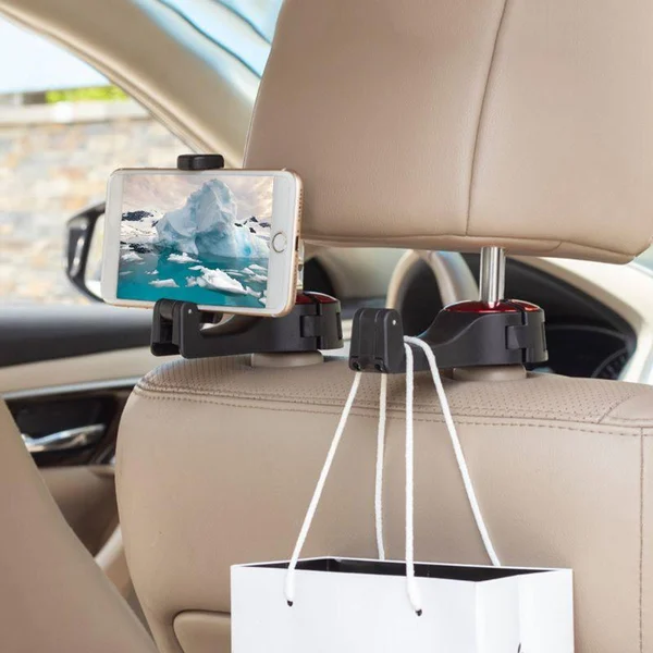 🔥Last Day Promotion 50% OFF-2 In 1 Car Seat Hooks For Purses And Bags With Phone Holder-BUY 3 GET 3 FREE & FREE SHIPPING