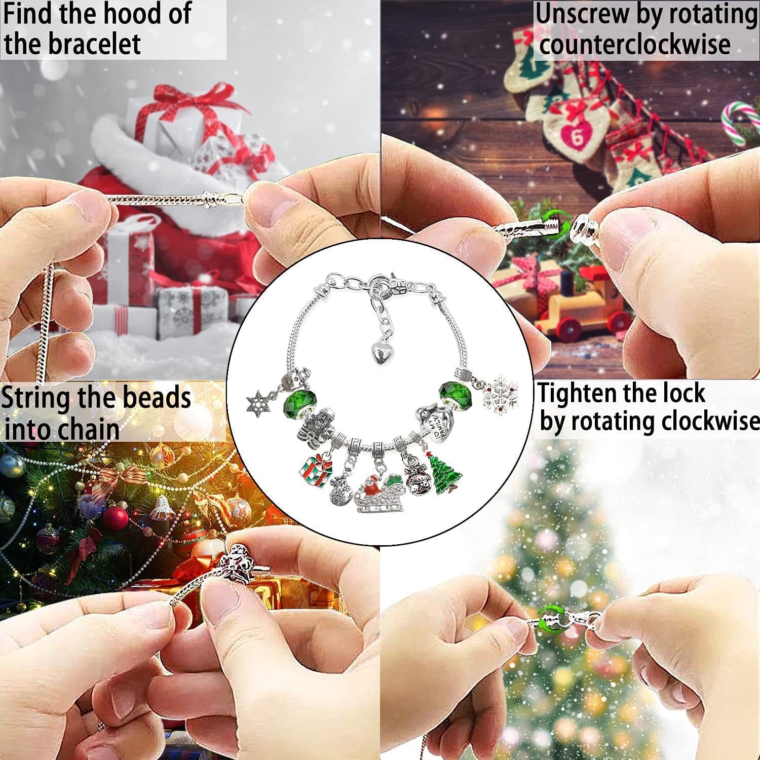 🎄DIY Christmas Advent Calendar Bracelets Set🎄(Buy 3sets and Get 3rd for Free )
