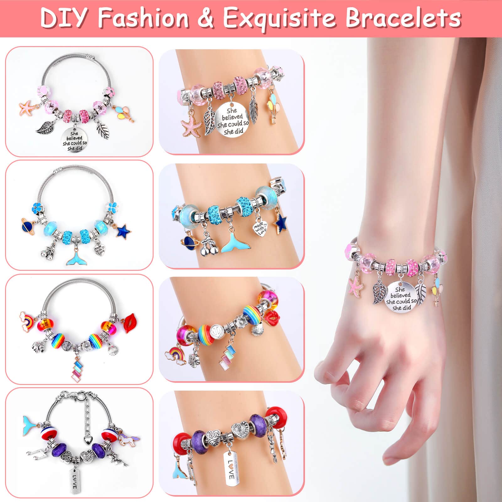 🔥Last Day Promotions-[SAVE 50% OFF]-DIY Crystal Bracelet Set--BUY 2 GET 10% OFF & FREE SHIPPING NOW