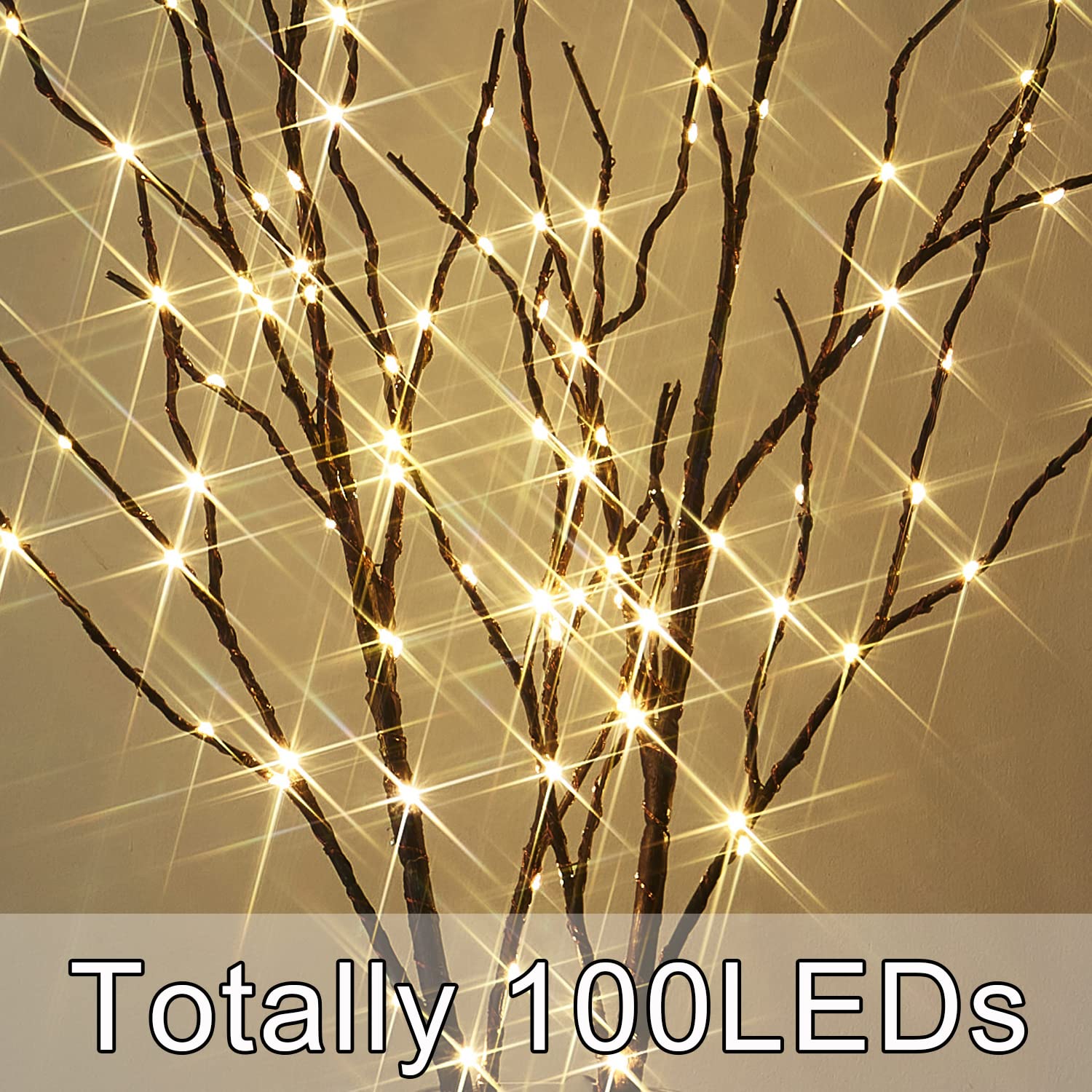 🔥Super Sale - 49% OFF🔥100 LED Lighted Branches with Timer
