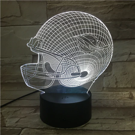 MIAMI DOLPHINS 3D LED LIGHT LAMP