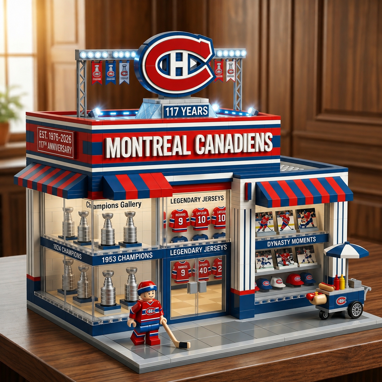 Montreal Canadiens 117th Anniversary Dynasty Store Collector Brick Set