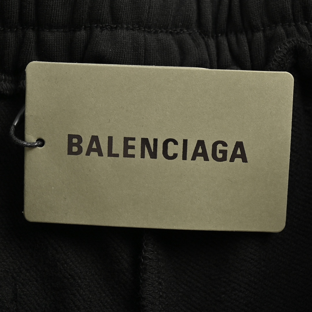 Balenciaga 24ss flame embroidered basic shorts