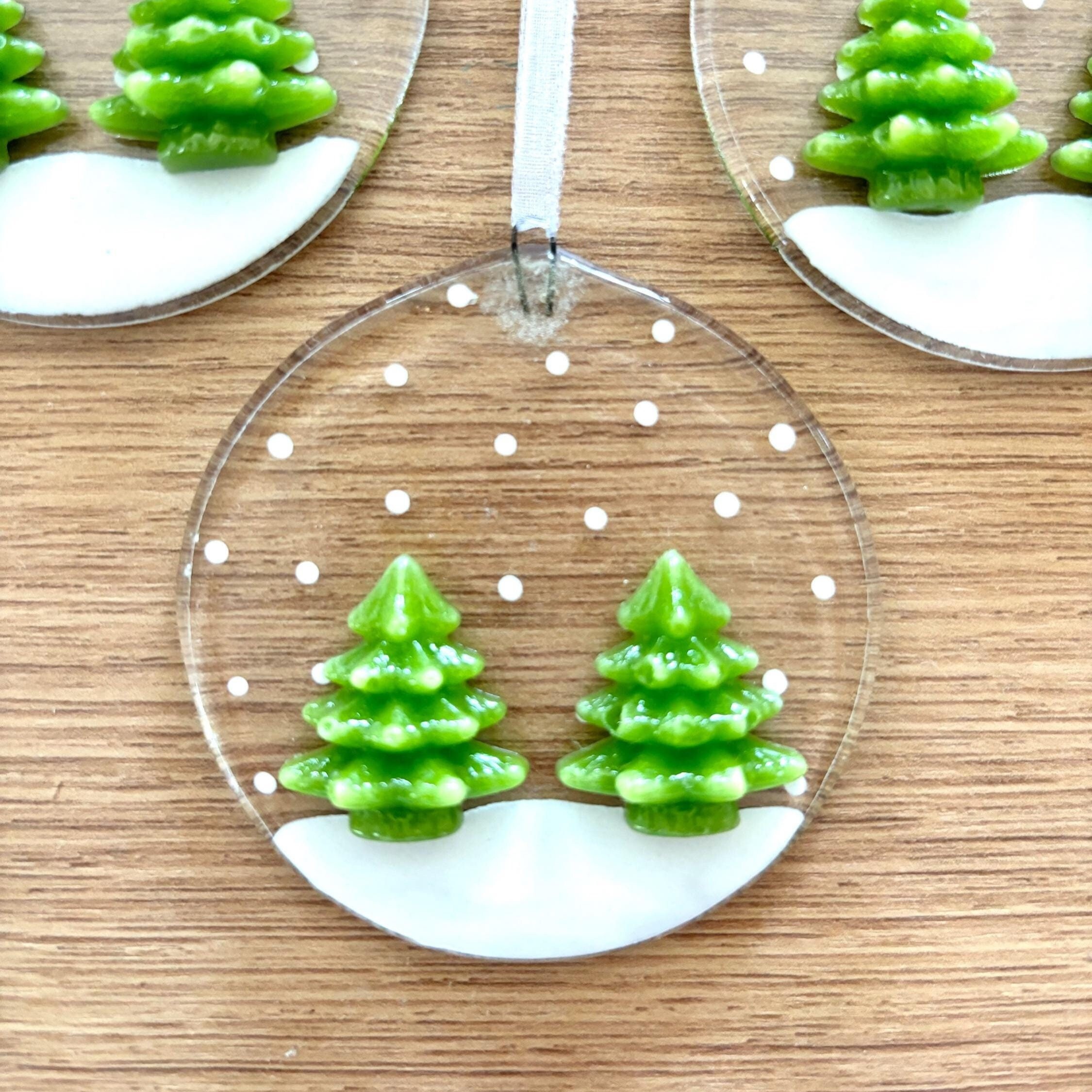 Fused Glass Christmas Tree Decoration