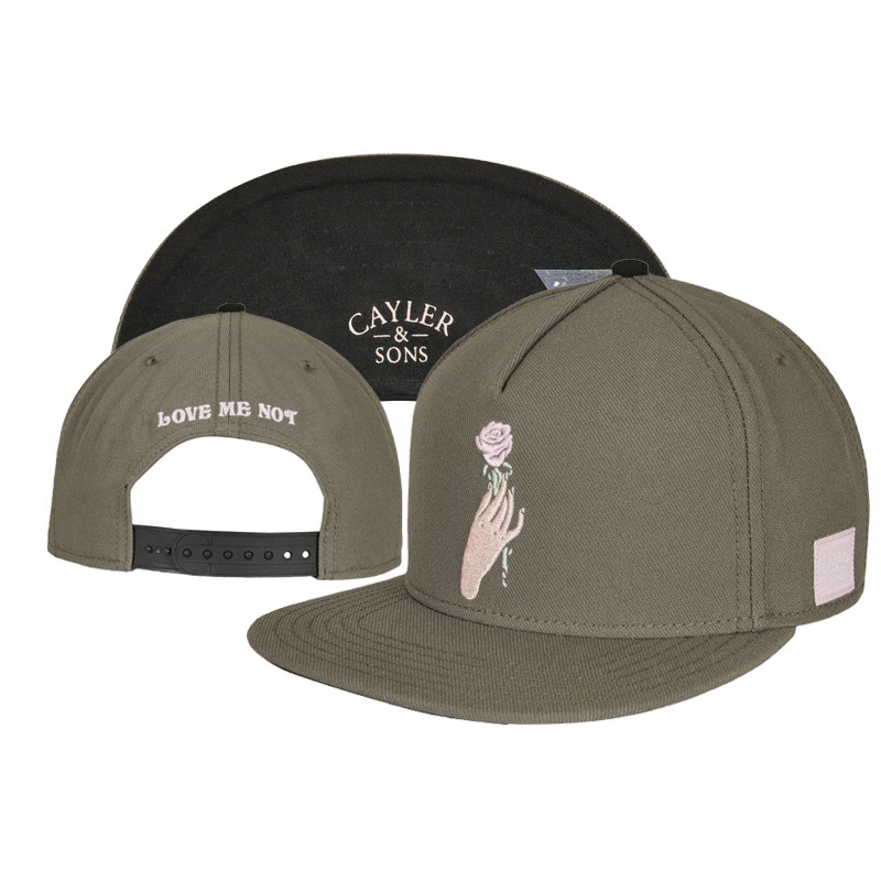 Embroidered hip-hop men's and women's trendy street sun hat flat brim hip-hop hat