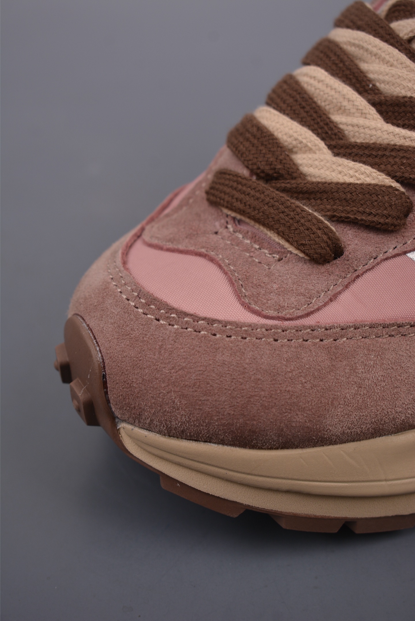 Sacai x Nike VaporWaffle 3.0 running shoes Pink and Brown Overlapping Double Hooks DD1875-301
