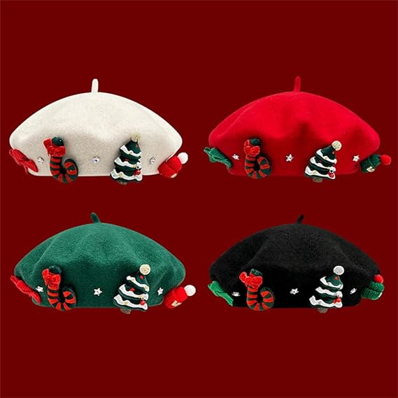 🎅🎅Cute Christmas Element Beret
