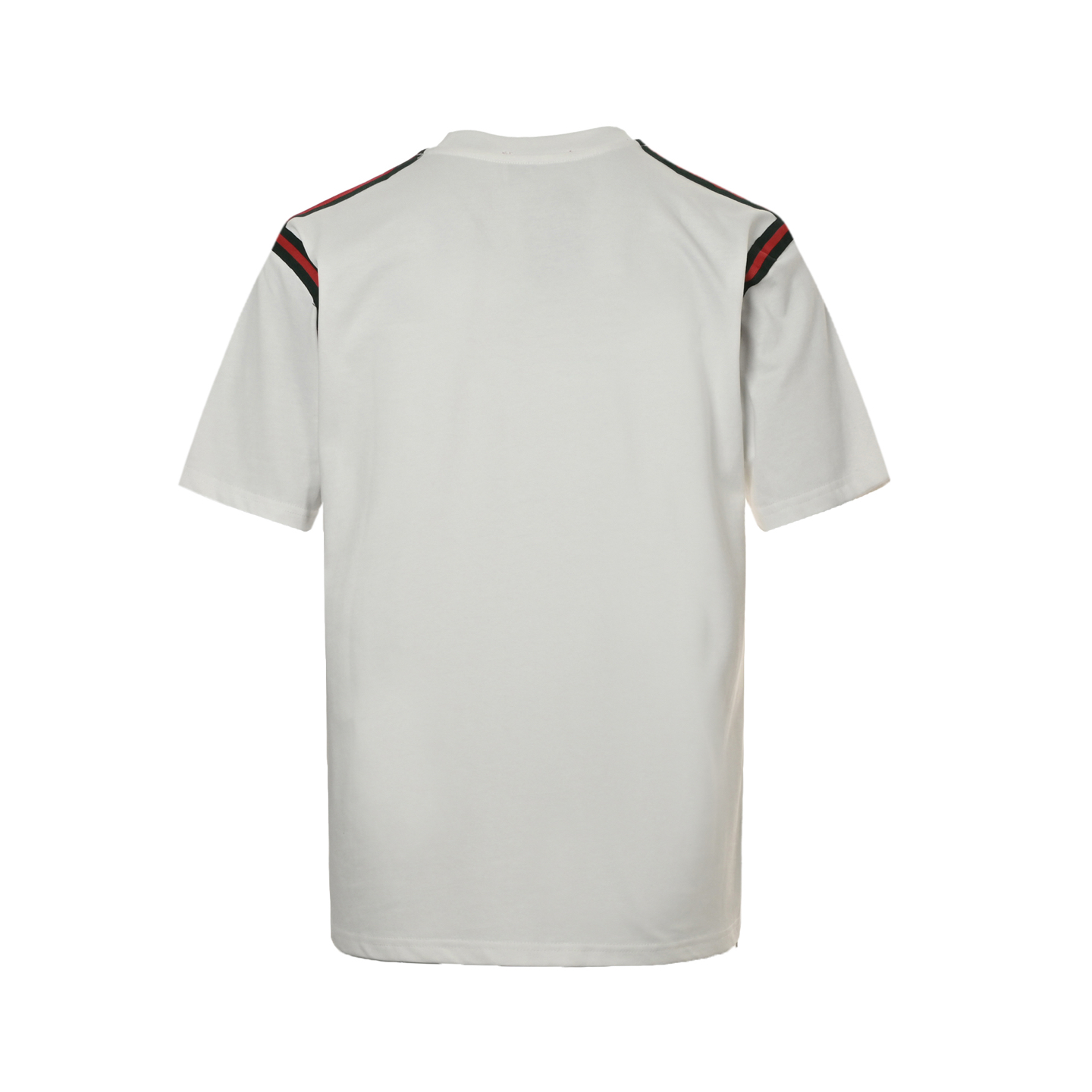 Gucci 24ss red and green ribbon embroidered small logo short sleeve
