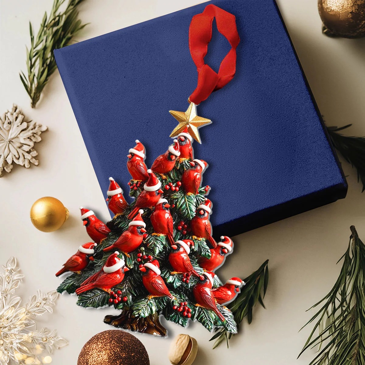 🔥LAST DAY 50% OFF🔥Cardinal Christmas Tree Ornament
