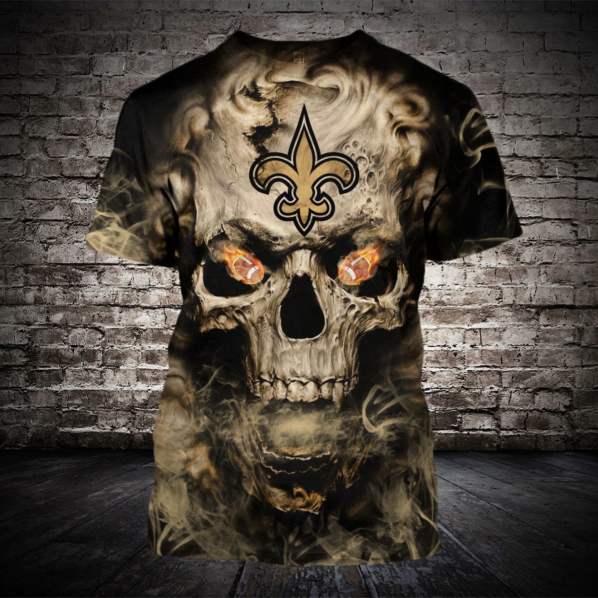 SAINTS HOODIE 3D SKULL 05