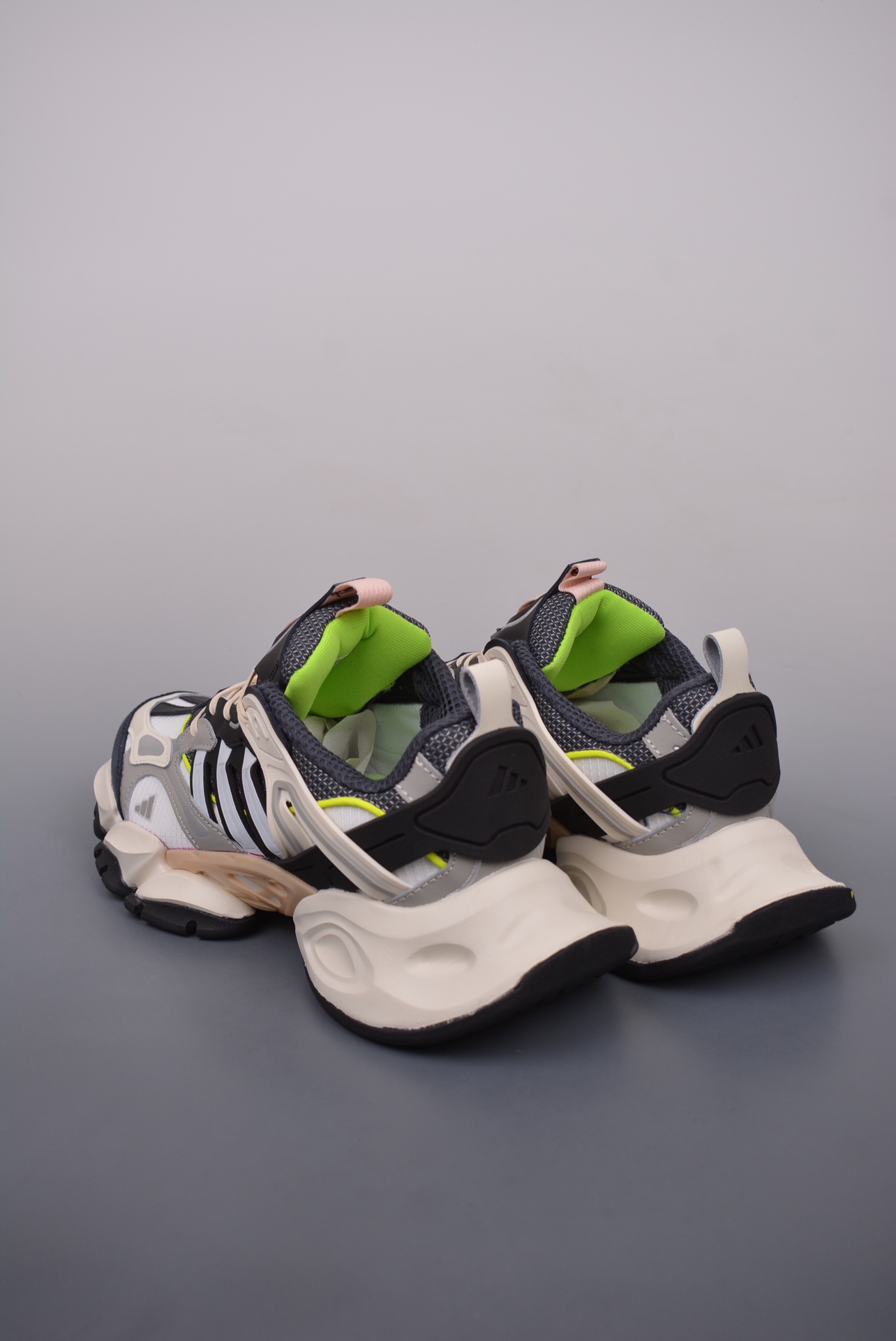 Adidas XLG Runner Deluxe Beige Dark Gray Orange Pink Green IH7796