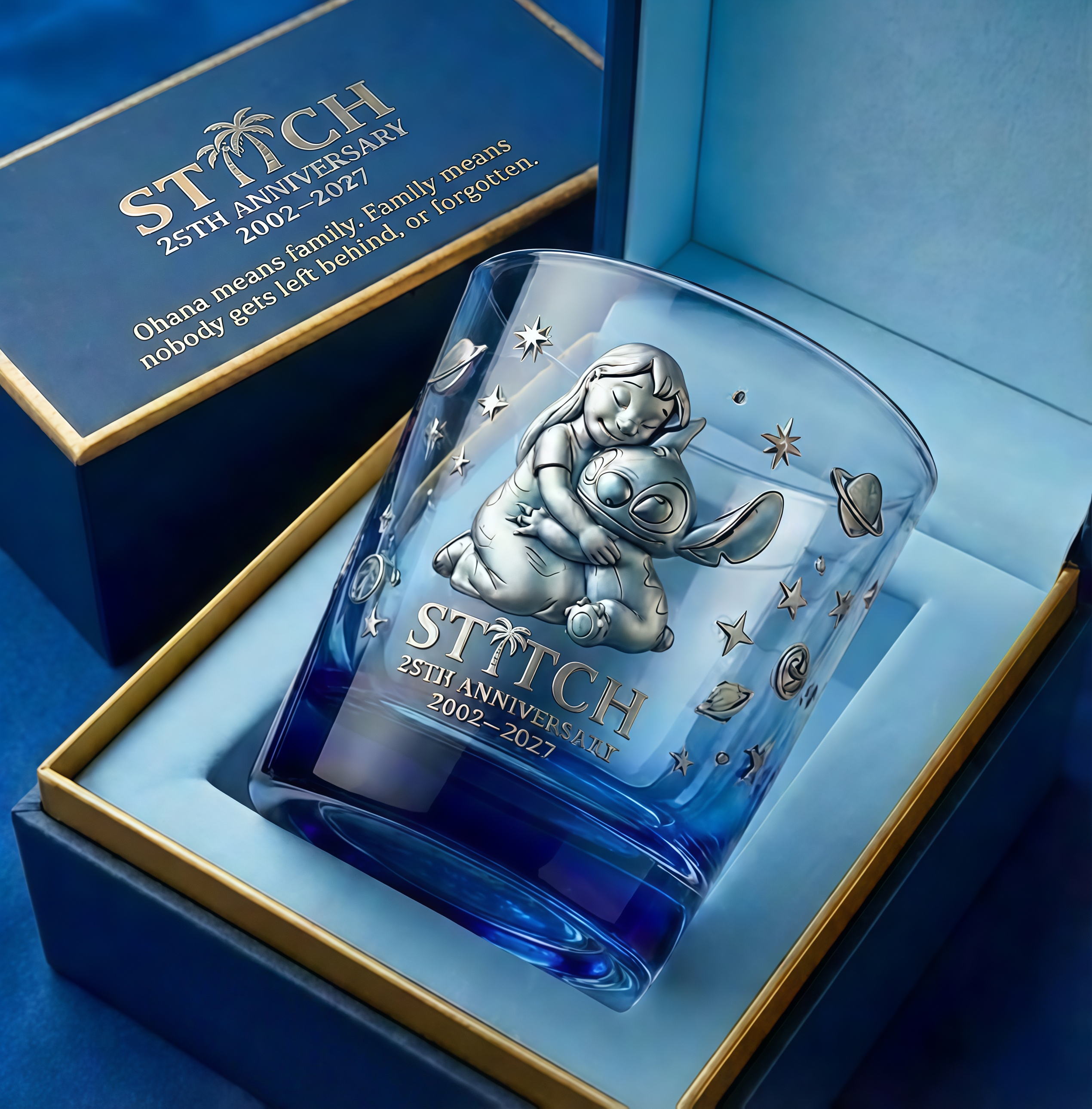 💙St*tch 25th Anniversary Commemorative Glass✨