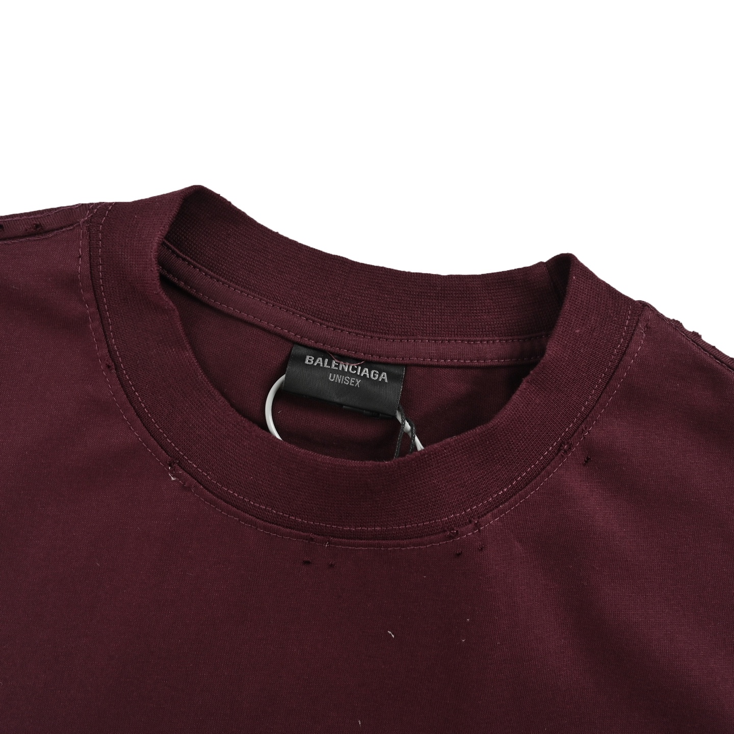 Balenciaga 24ss textured paper tape printed short sleeves