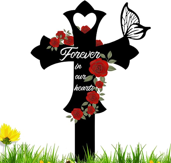 ✝️🙏Metal Cemetery memorial crosses