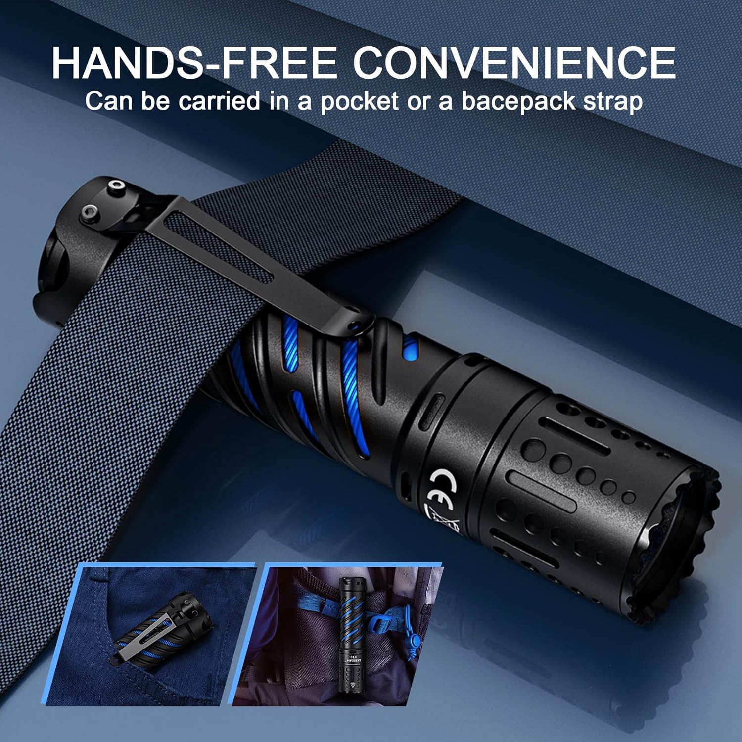 🔥CHRISTMAS ON SALE🔥20,000 Lumens E70 Mini Rechargeable EDC Flashlight