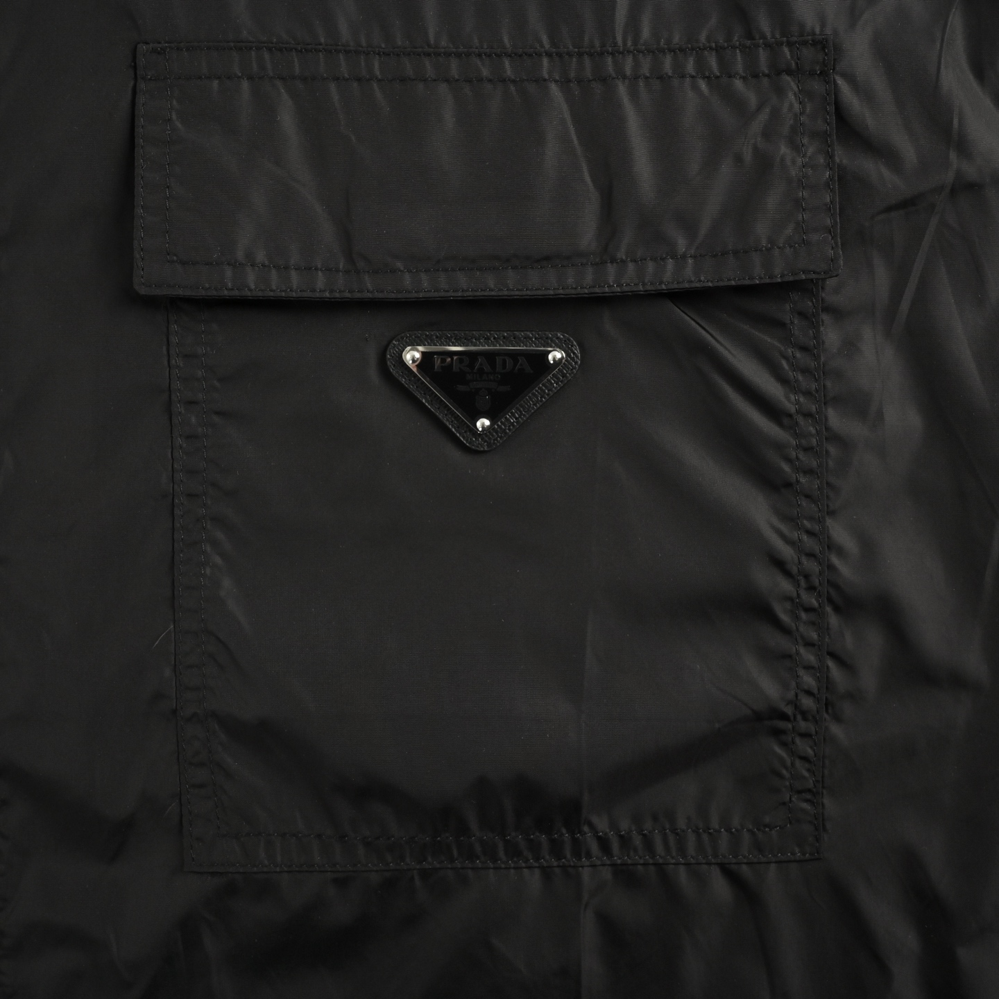 Prada 25ss recycled nylon work shirt