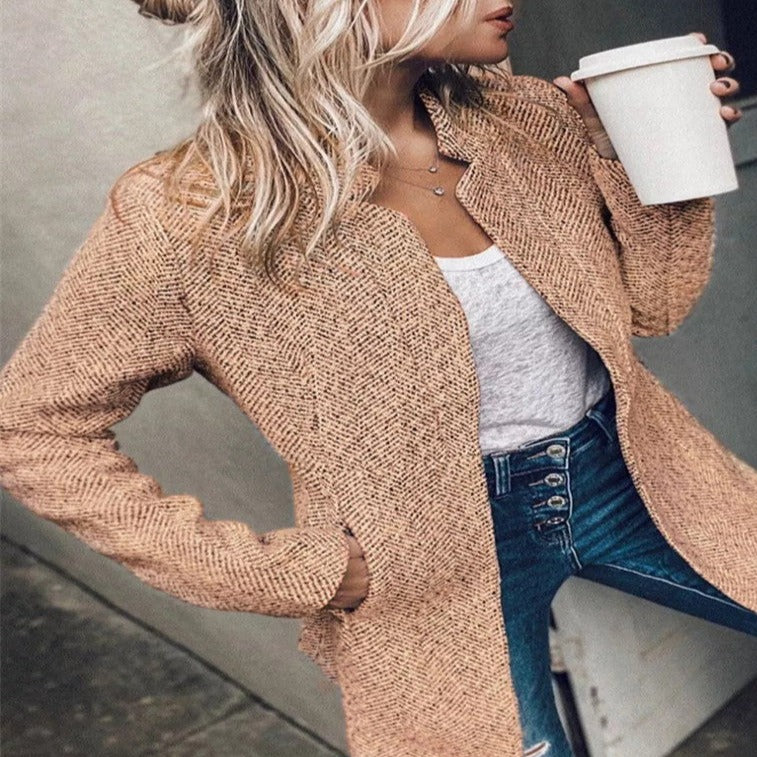 High-end Short Woolen Coat - Thick and Luxurious for Winter