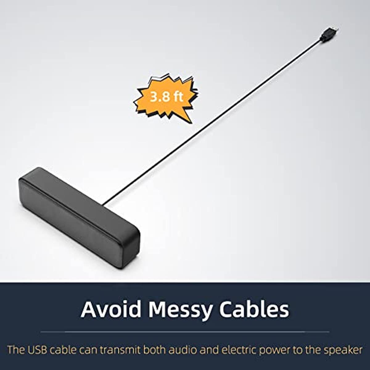 Upgrade Your Computer/Laptop Audio with this Portable Mini Sound Bar - Stereo Sound & Enhanced Bass for Windows PCs & Laptops!