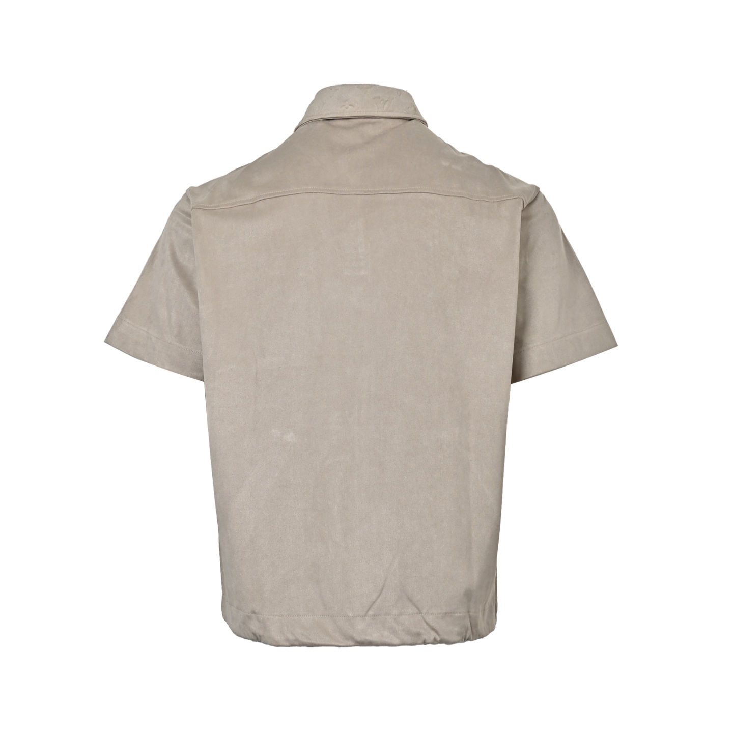Louis Vuitton Pocket Monochrome Suede Shirt Short Sleeve