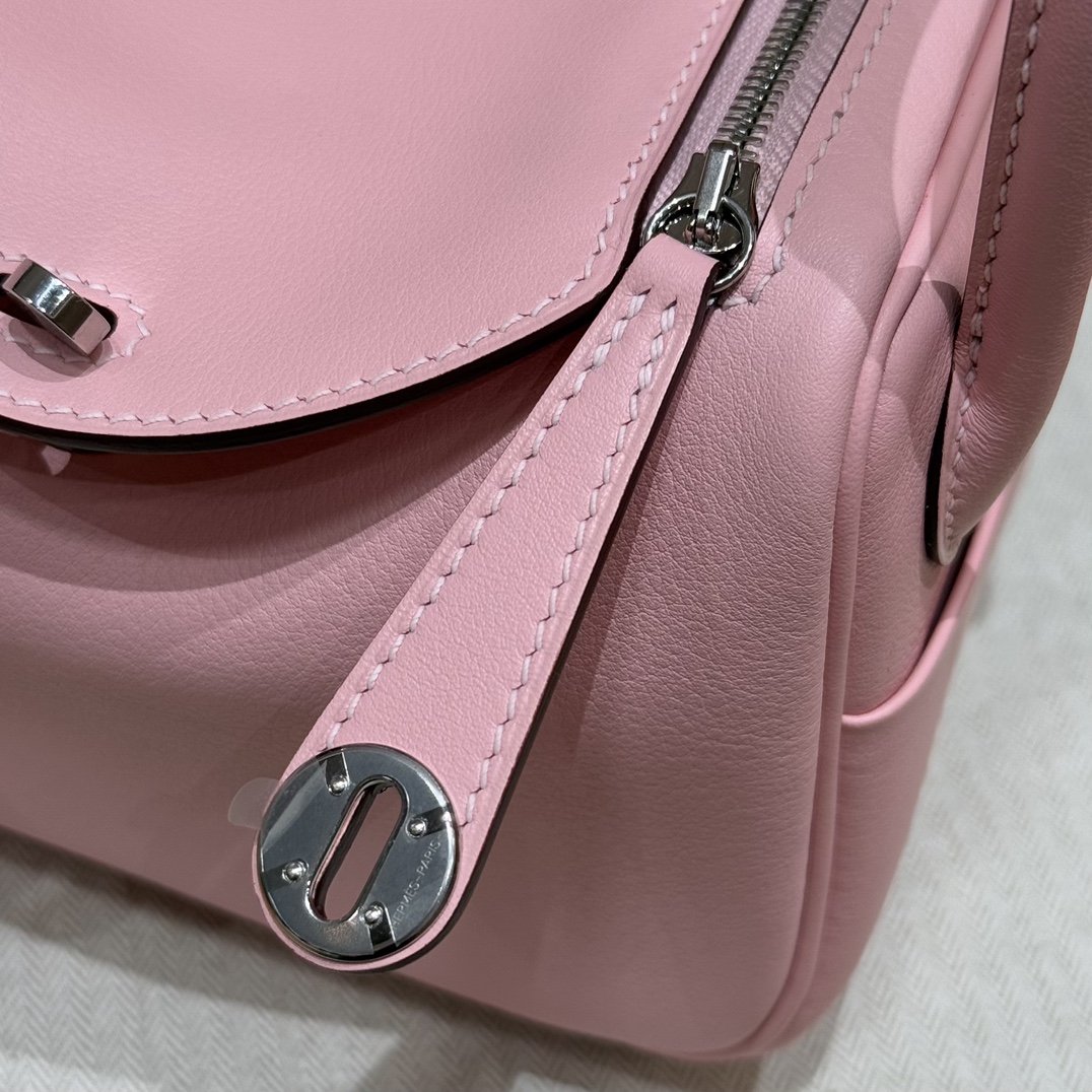 Hermès Mini Lindy 3QRose Sakura Handbag (Handmade to order)