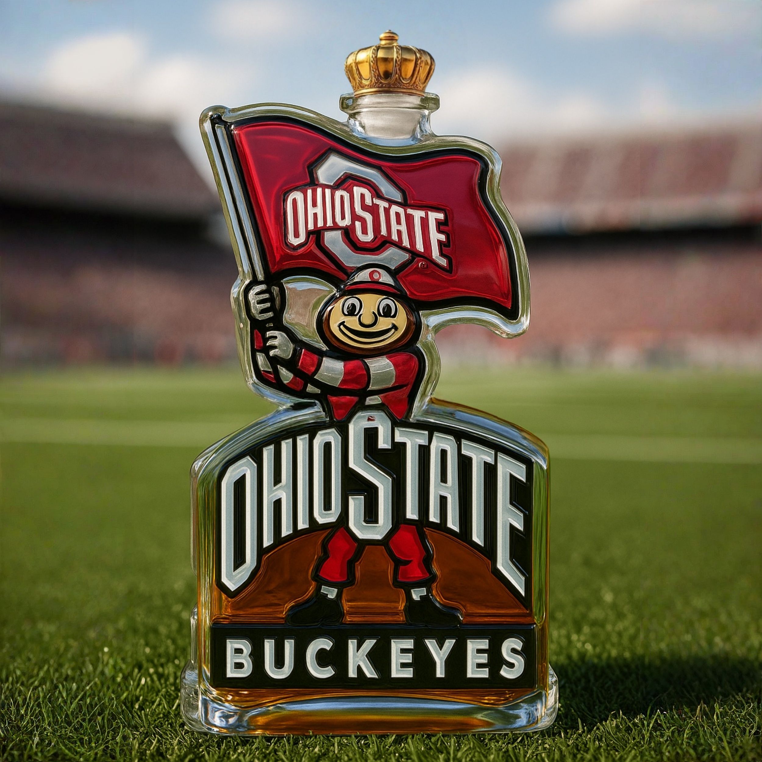 Ohio State Buckeyes Whiskey Bottle
