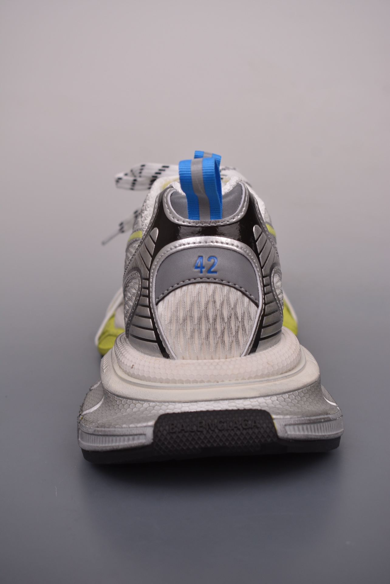 BALENCIAGA 3XL Sneakers Silver Blue Yellow