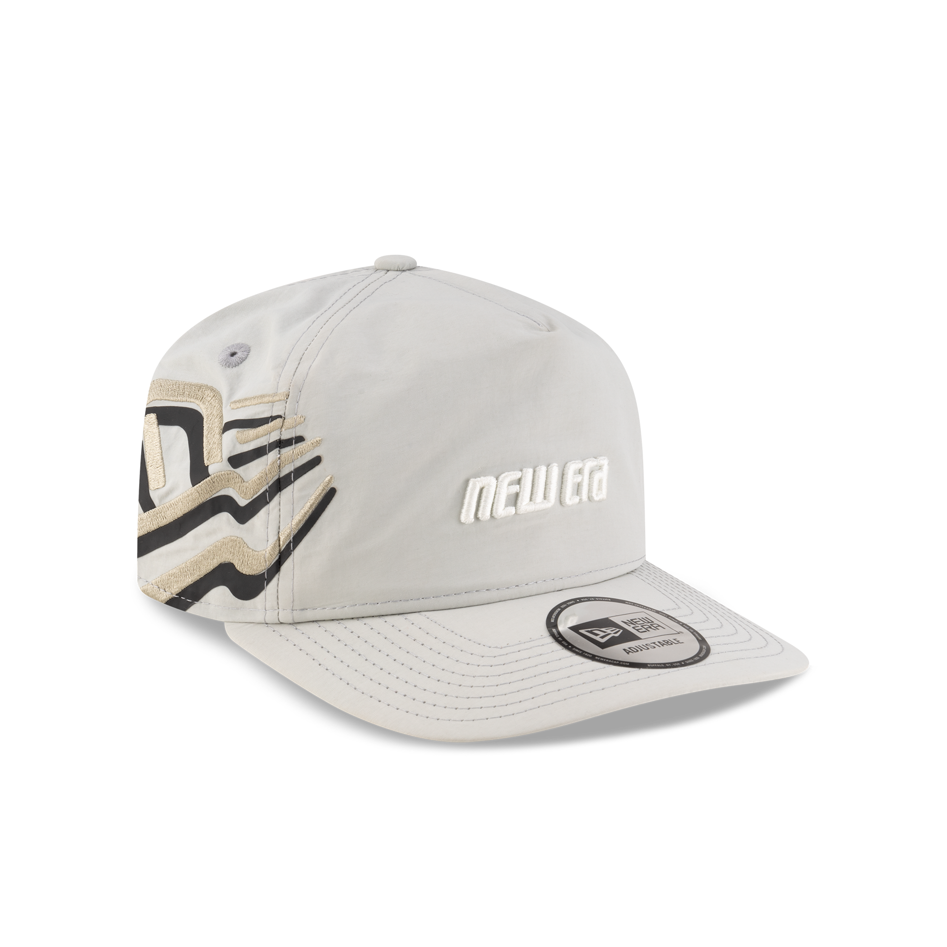 New Era Branded Raised Flag Mirage Gray Golfer Hat