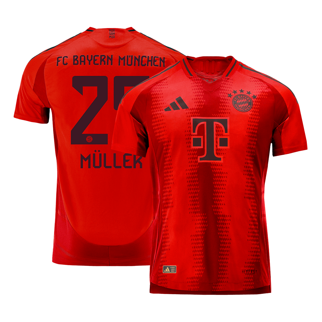 Authentic football jersey MULLER #25 Bayern Munich home jersey 2024/25