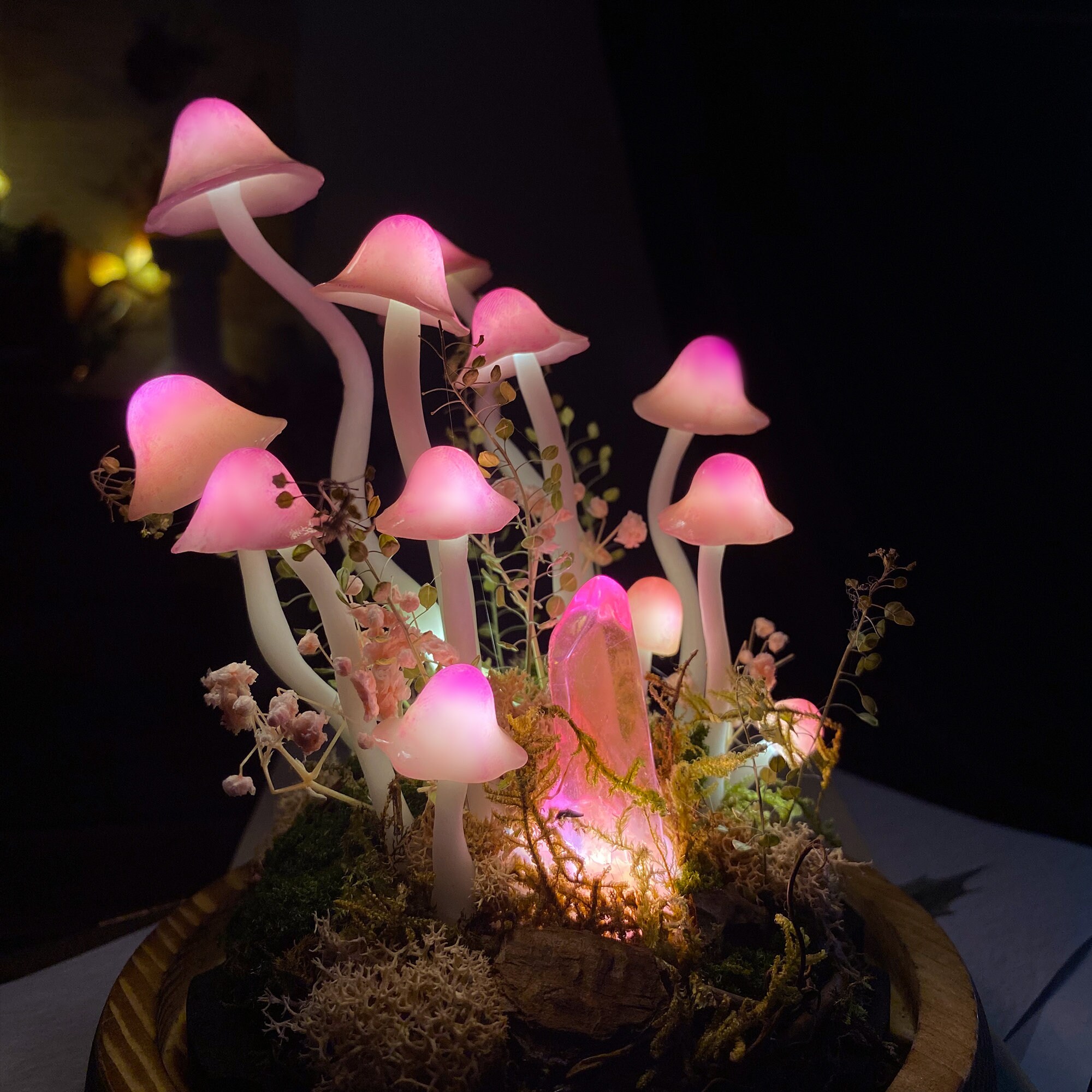 🔥HOT SALE 50% OFF🔥Handmade Enchanted Mushroom Forest Night Light