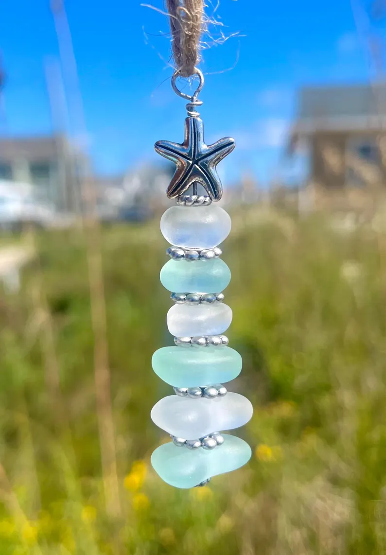 Sea Glass Tree Ornament