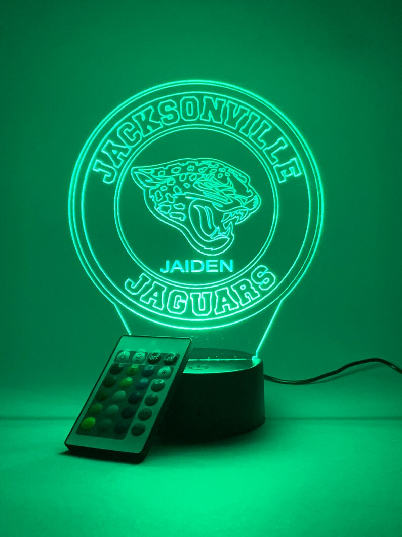 JACKSONVILLE JAGUARS 3D LAMP PERSONALIZED