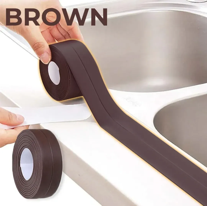 Waterproof Self Adhesive Caulk Strip Tape Sealer (10.5FT) For Kitchen, Bathroom & More