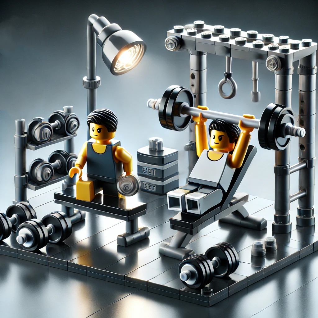Gym building block set