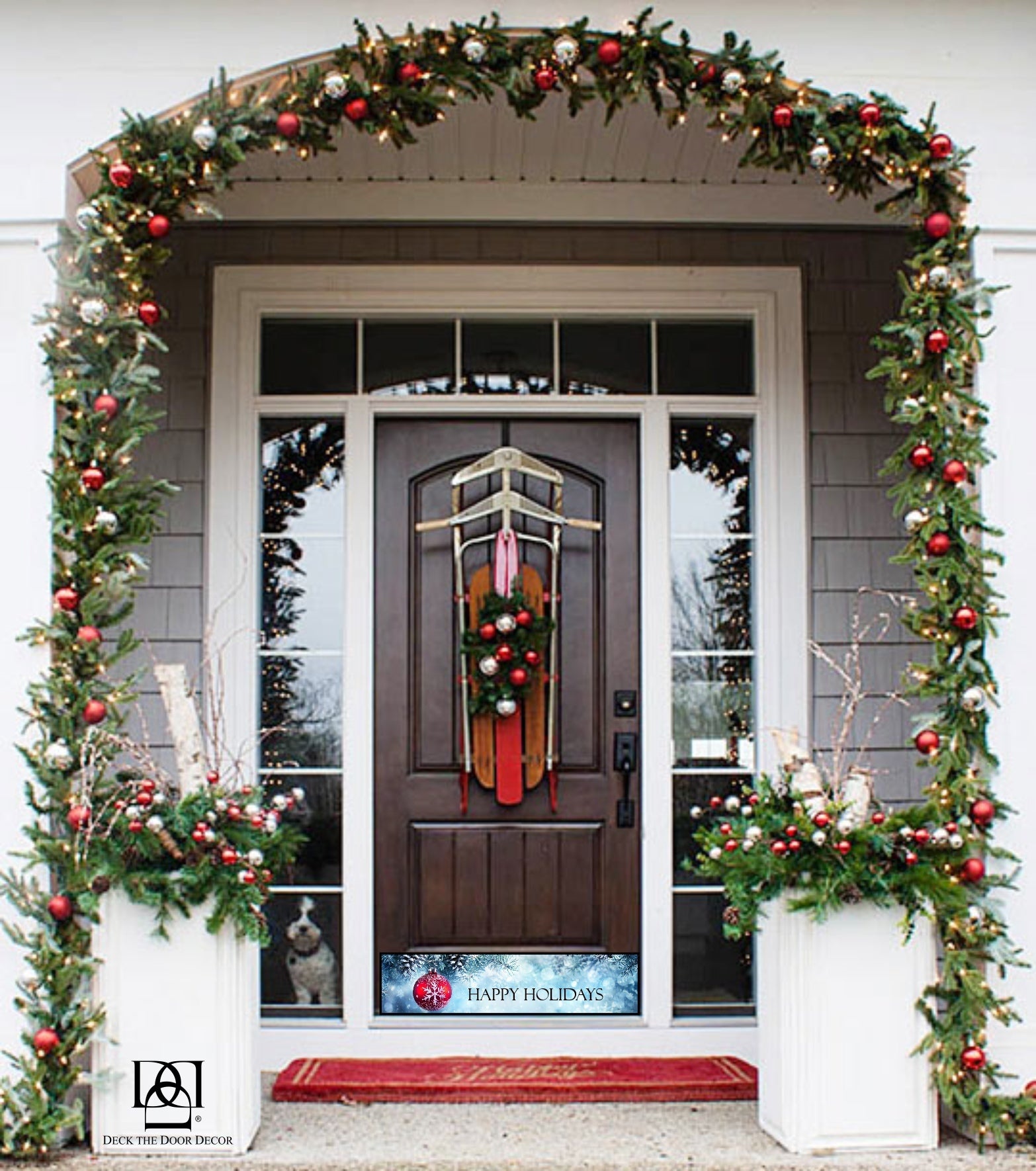 🎅2024 Christmas Promos🔥Deck the Door Decor | Rubber Magnetic Kick Plates | 8