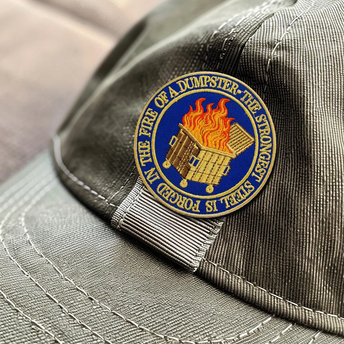 Dumpster Fire Iron-On Patch